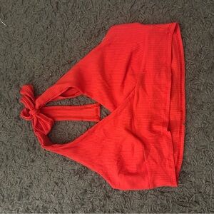 red shein crop top